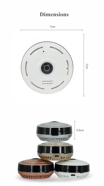 HD 360 Degree Panoramic Wide Angle MINI Cctv Camera Smart IPC Wireless Fisheye IP Camera P2P 960P HD Home Security Wifi Camera