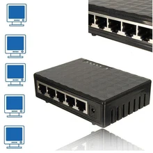 5 портов порта гигабитный мини сетевой коммутатор 1000 Мбит/с Ethernet интеллектуальный коммутатор высокая производительность с адаптером питания