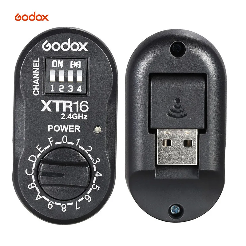 Godox XTR-16 беспроводной 2,4G контроль мощности вспышки приемники+ X1T-N/C/S/F/O ttl передатчик для Canon sony Nikon Fuji AD180 AD360 - Цвет: 1Pcs XTR-16