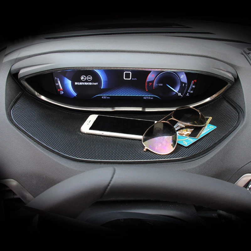 Car Styling 1 Inner Dashboard Display Non slip pad Anti Slip mat Cover For Peugeot 3008