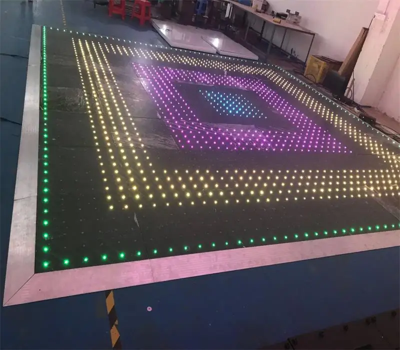 16x16ft Портативный Led видео танцпол RGB для Свадебная вечеринка в стиле диско