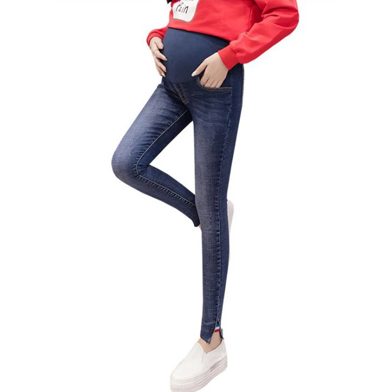 Slim slimming maternity jeans maternity jeans elastic waistband ...