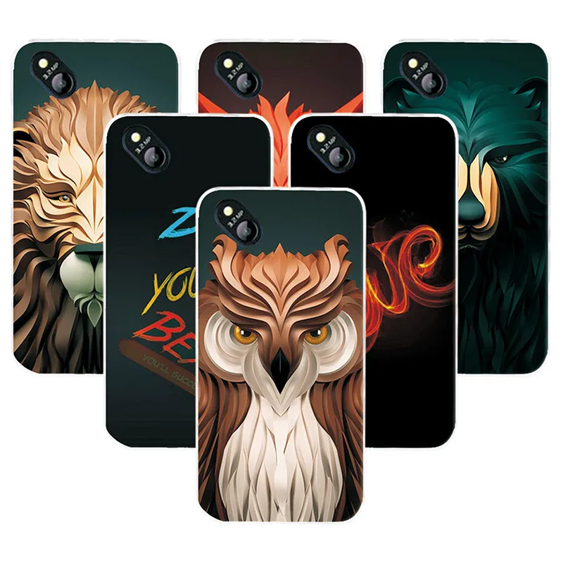 

Coque For Micromax D303 Case Cover Attractive Fashion Lion fox Painting Back Protector For Micromax D 303 Soft Silicone Case