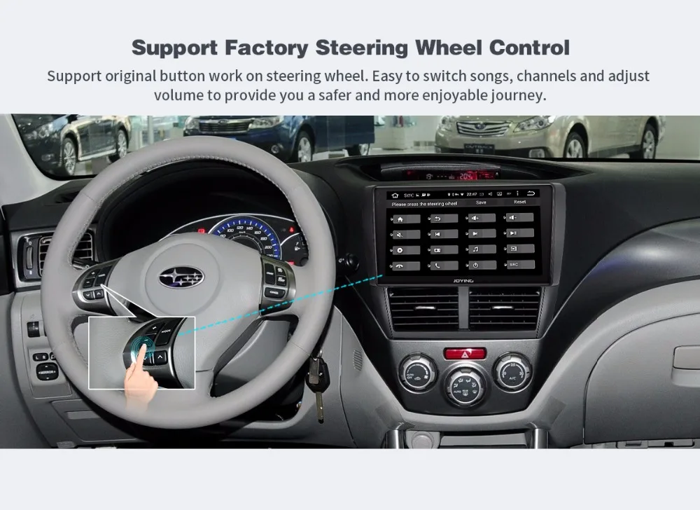 Best JOYING 2 din Android 8.1 car radio player for Subaru Forester 2008-2012 built in DSP support Android auto stereo GPS head unit 20