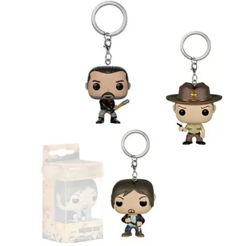 

Action Walking Dead Model Keychain Toys Children Gift Collection Daryl Rick Negan The Walking Dead Action Figure Funco Keychain