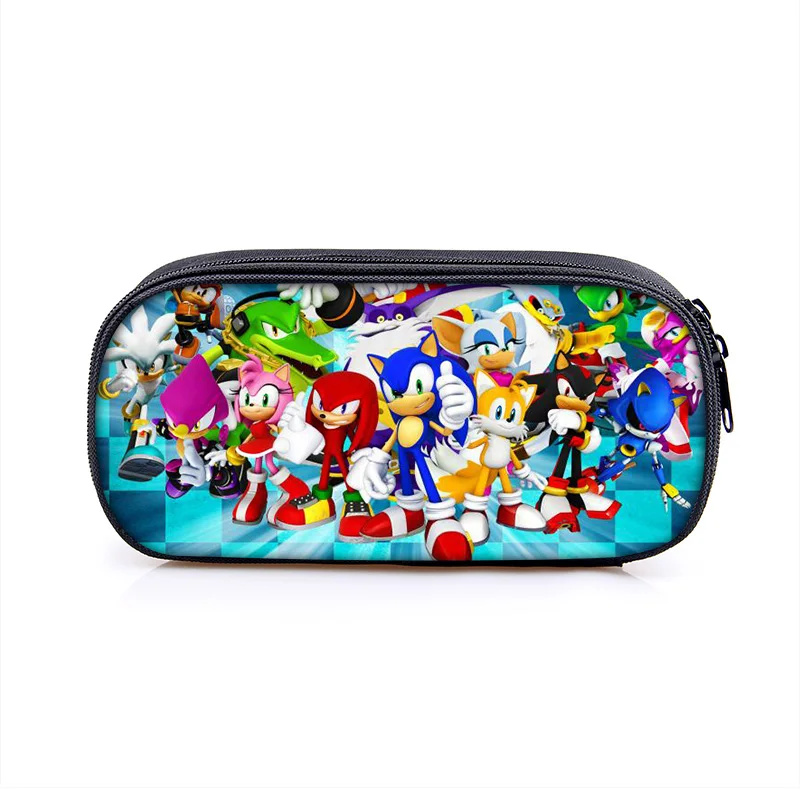 Super Mario Bros Sonic Kids PencilBag, Студенческая сумка для детей, новая милая Высококачественная канцелярская сумка, пенал - Цвет: 27