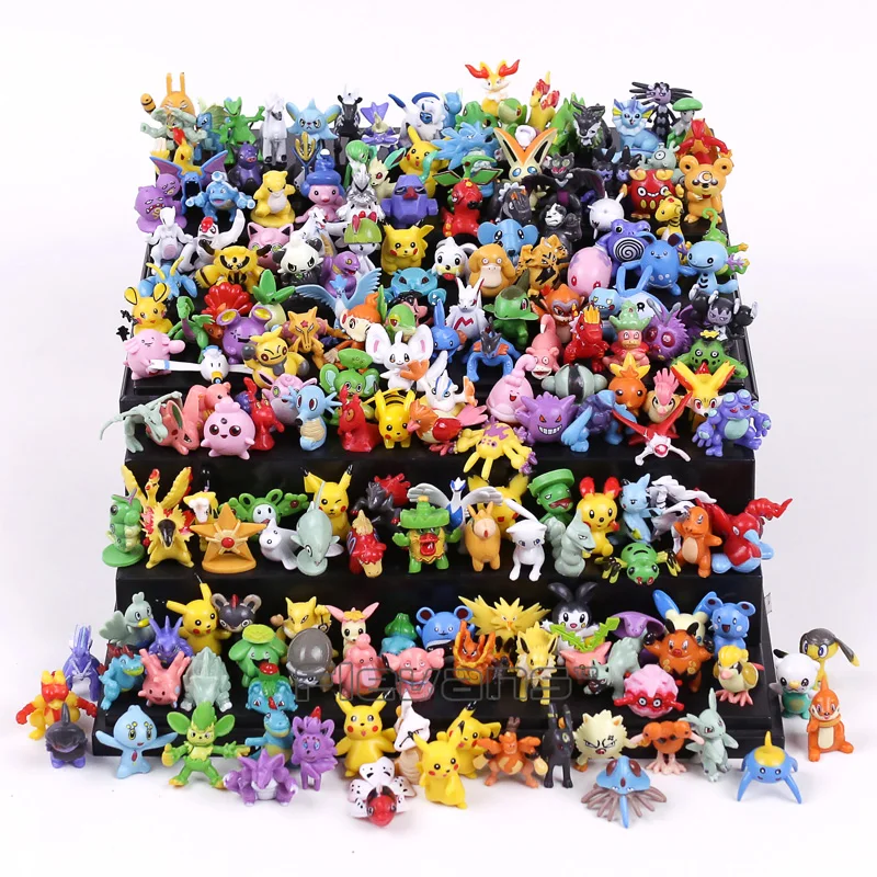 

Anime Cartoon Pikachu Mini PVC Figures Toys for Kids Christmas Birthday Gift 192pcs/lot 2~3cm (Random Styles)