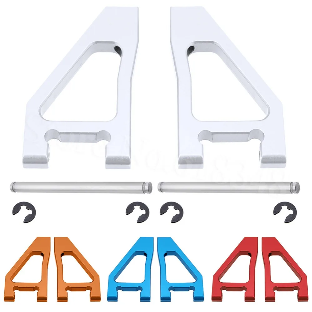

2 Pcs Alloy Front Upper Suspension Arm(Al.) For FS Racing 1/10 Desert Buggy 53625 53632 Baja RC Vehicle Upgrade Parts (Blue)