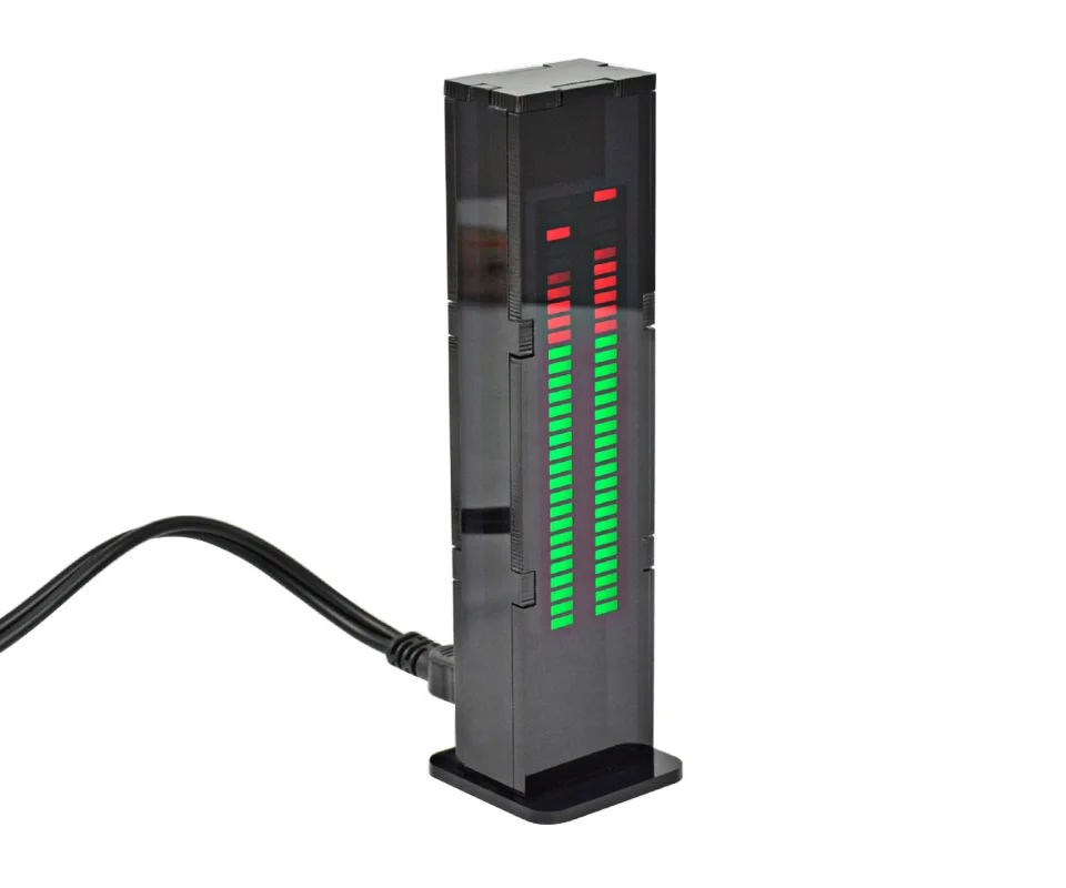 led amplificadora de nível estéreo com controle de velocidade