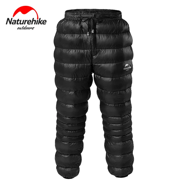 Naturehike-pantalones térmicos de plumón de ganso para hombre y mujer, ropa  gruesa para exteriores, senderismo