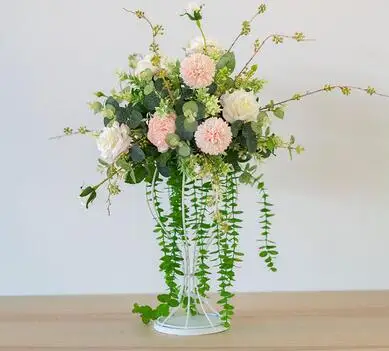 Свадебные аксессуары моделирование дорожный цветок основной стол цветок свадебный цветок из шелка этап подиум украшение стола