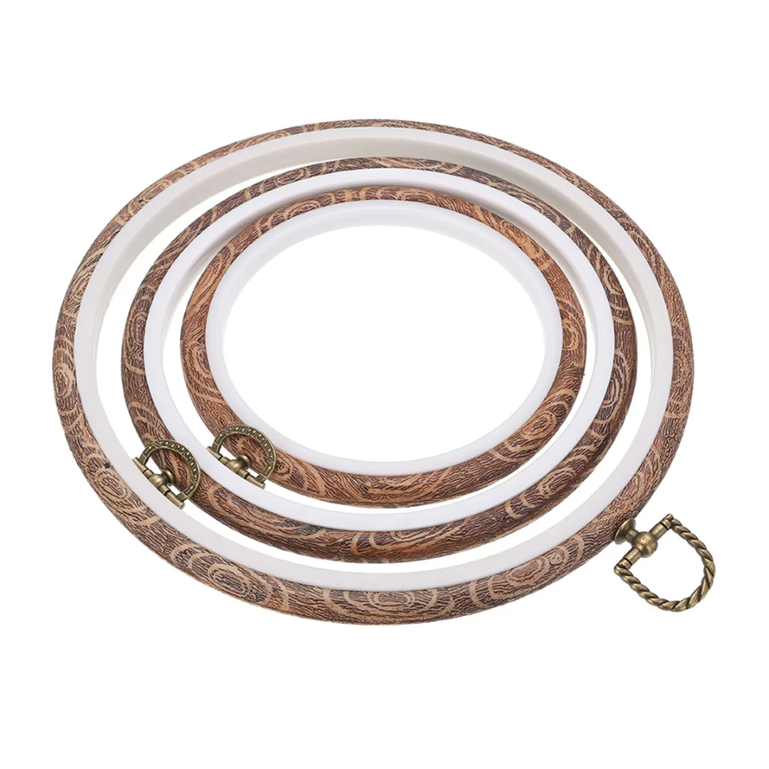 Cross Stitch Machine Embroidery Hoop Ring Wood Round Hand Household Sewing Tool Accessory DIY Needlecraft Tool 12-21cm