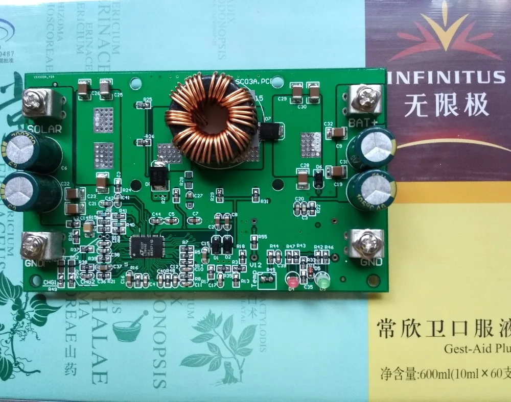 

400 W MPPT Solar-Controller LT8490 Single Chip Intelligent Control Battery Charging Concise Edition