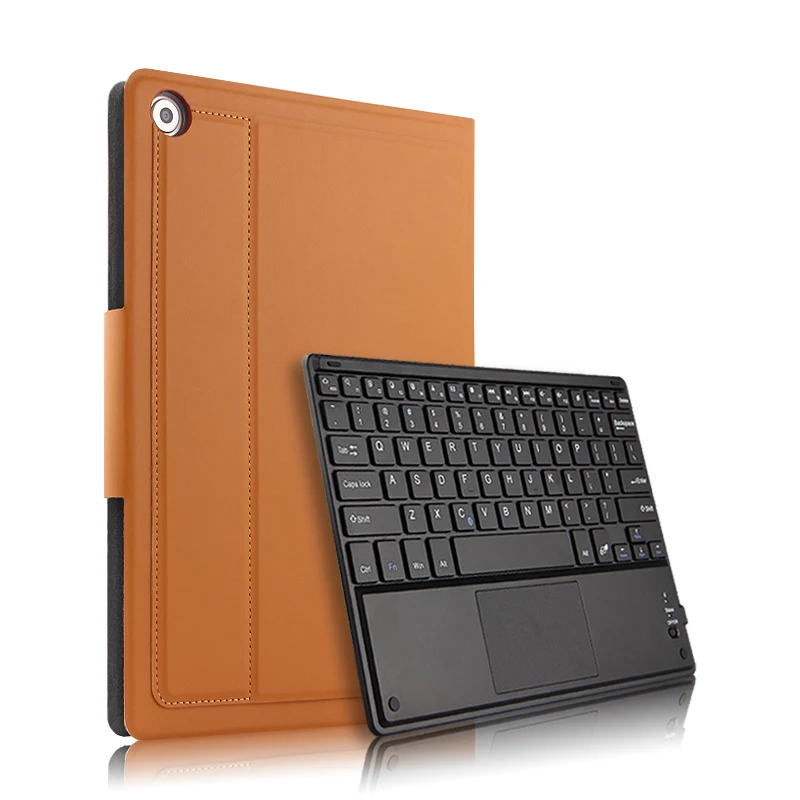 

For Huawei MediaPad M5 10.8 CMR-W09 CMR-AL09 Stand PU Leather Case Cover + Removable Bluetooth Russian/Hebrew/Spanish Keyboard
