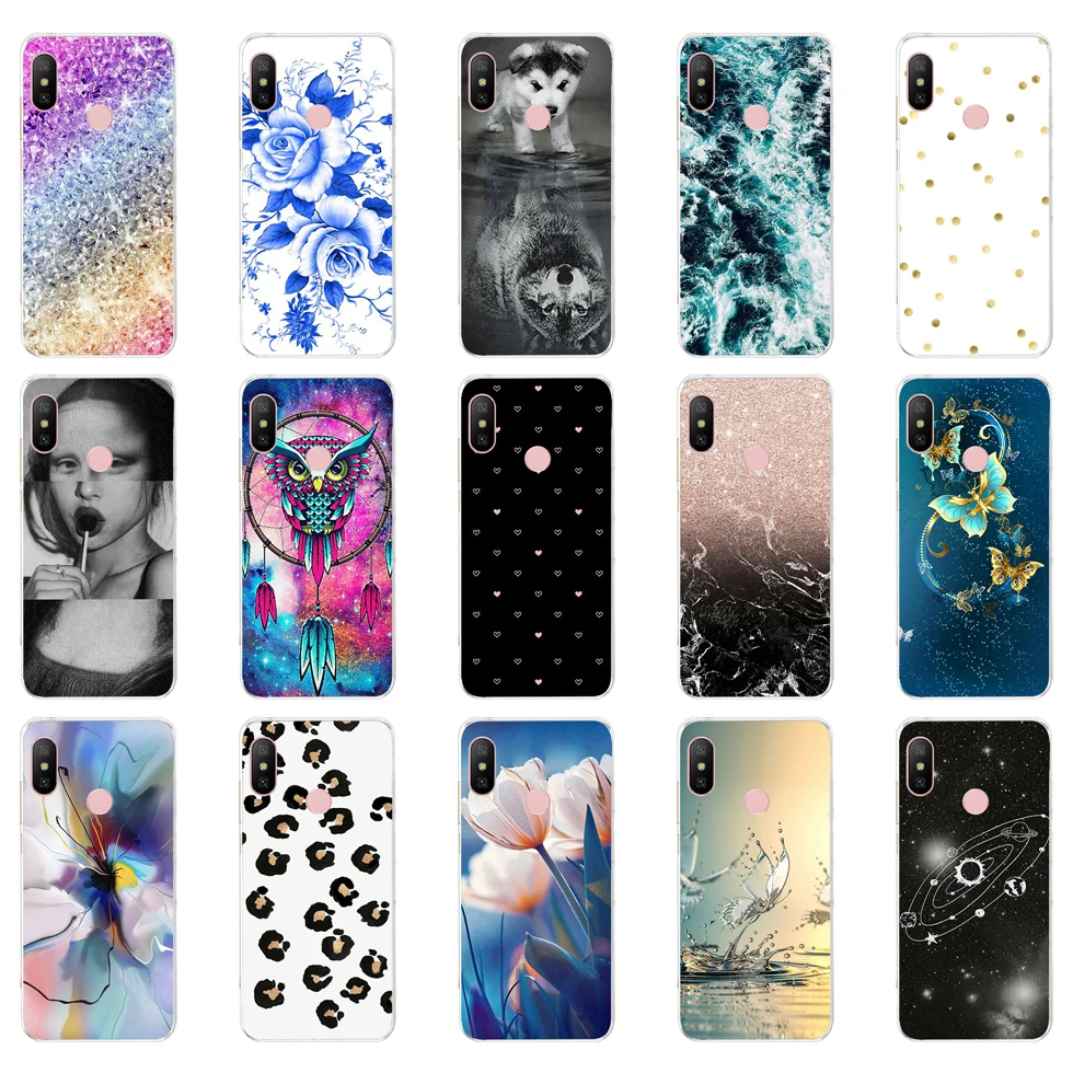 

O silicone Cover For Xiaomi MI A2 LITE Case Full Protection Soft tpu Back Cover Phone Cases For Xiomi MI A2 LITE bumper Coque