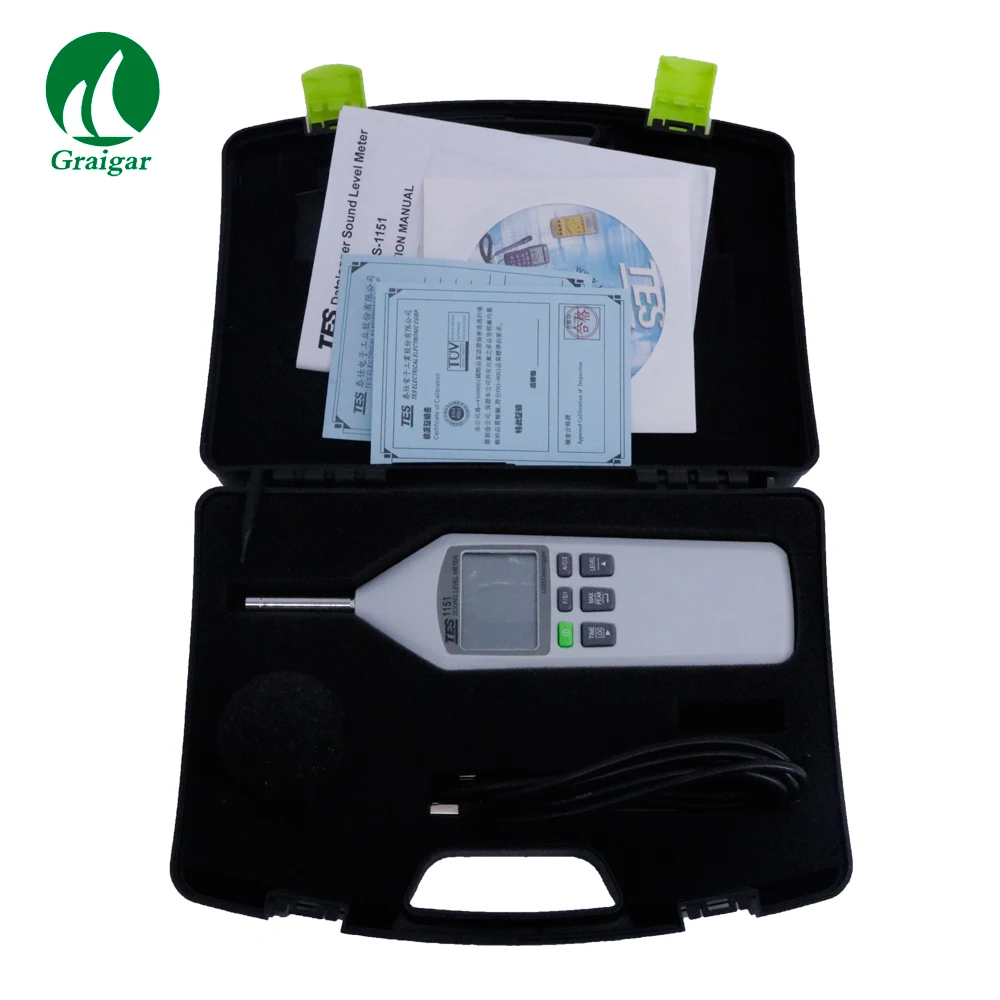 TES-1151 Original Digital Sound Level Meter 30 to 130 dB DC/AC Noise Tester | Инструменты