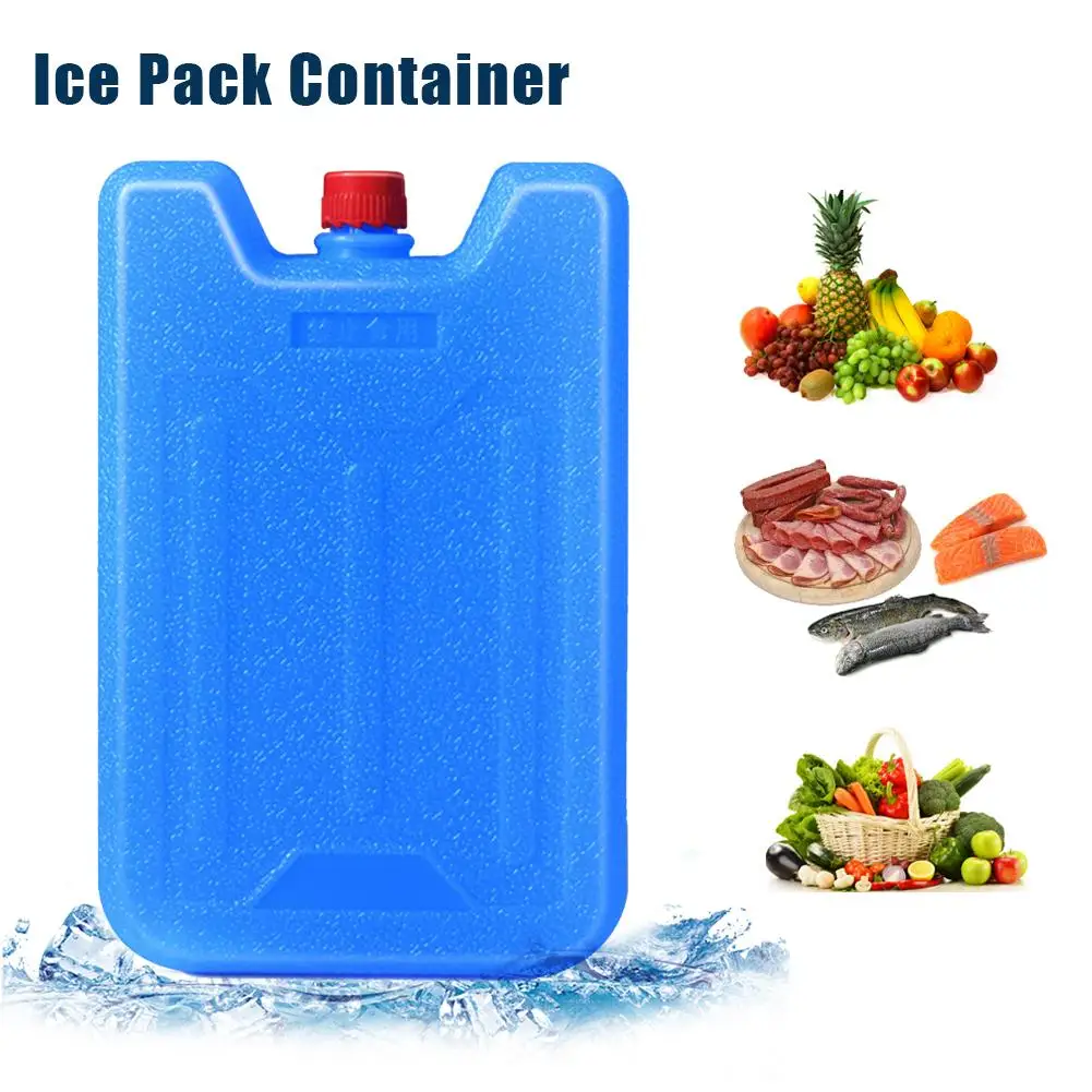 

600ml Ice Water Filled Box Plane Type Ice Box for Lunch Bags and Cooler Bags lLarge Capacity Absorbent Polymer Resin Box