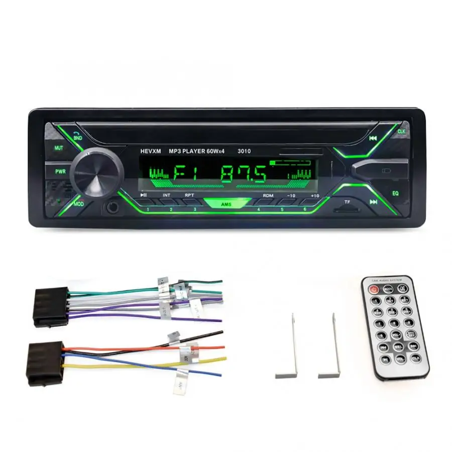 

12V Universal Car MP3 Bluetooth Player Low Distortion Car Audio Player(Colorful Version 3010)