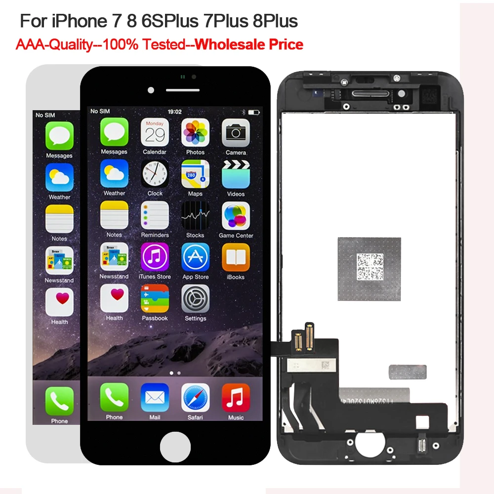 

5PCS/lot For iPhone 6S 7 8 Plus LCD Display Touch Screen Digitizer Assembly replacement for iPhone 7 8 7Plus 8Plus AAA Quality
