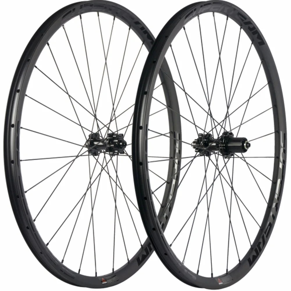 Superteam Hookless Carbon Wheelset 29ER MTB Углеродные колеса бескамерные 30 мм UD матовое покрытие 6 болт ступицы