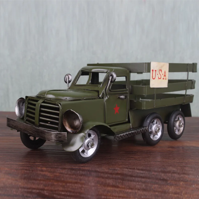 Военный грузовик США для Dodge M35 металлическая модель ретро ручная работа Вторая
