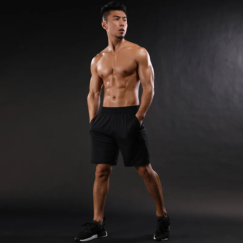

2018 Summer Quickly Dry Gyms Sporting Casual Leggings Crossfit Men's Shorts Trousers Compression Tights Shorts