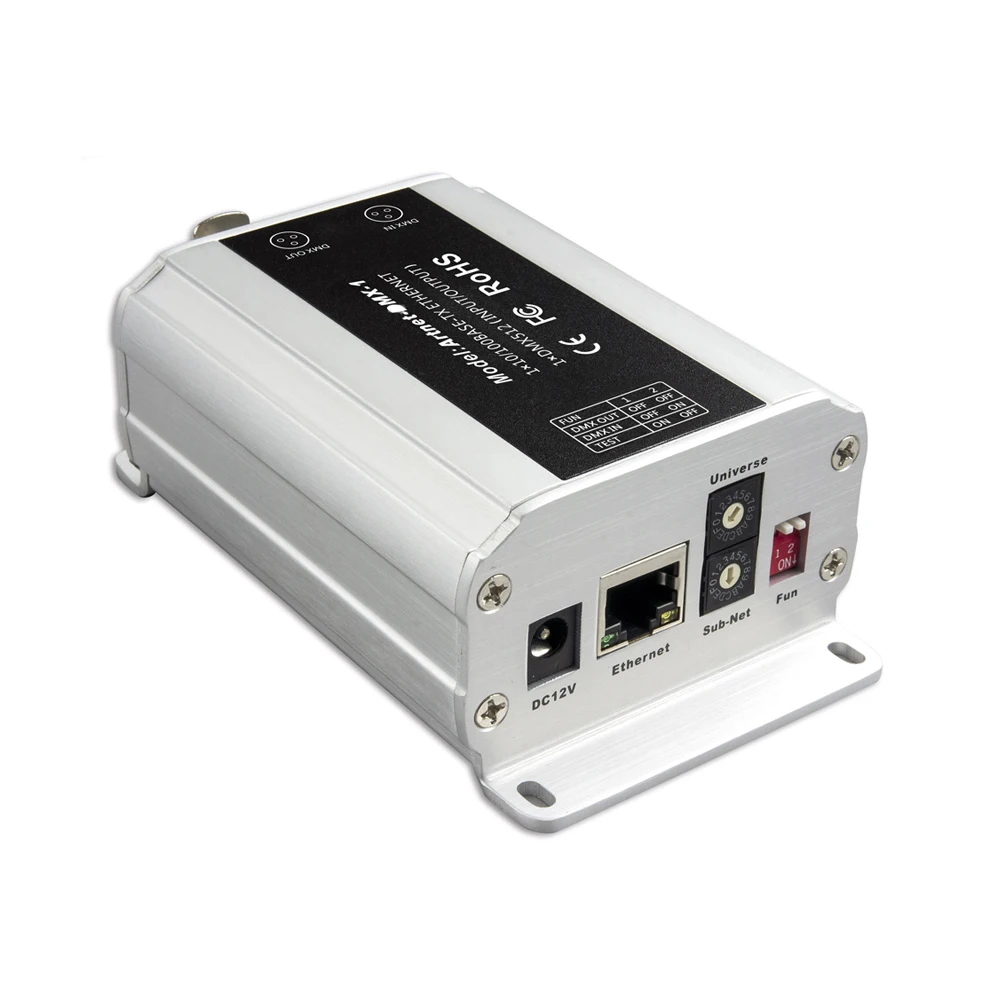 US $117.17 New ArtNet To DMX Converter512 Channels Output Artnet To DMX512 Signal Converter RJ45XLR3 12V Power Adapter