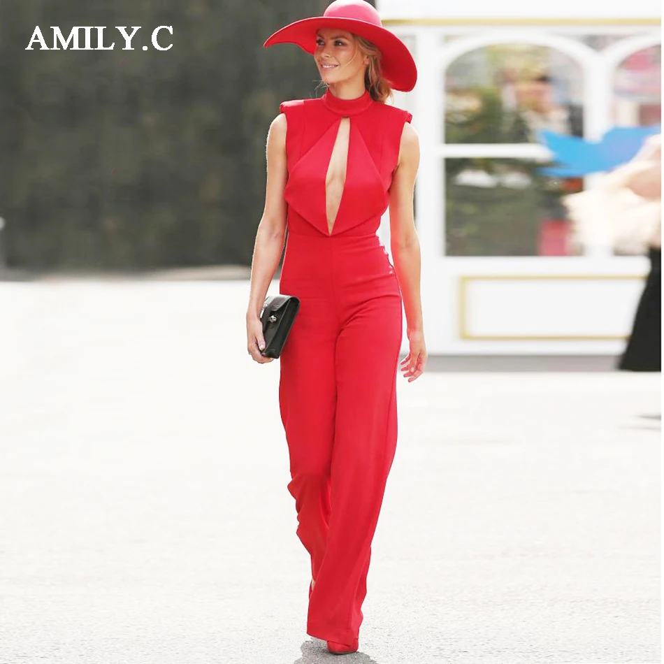2017-Summer-new-women-sleeveless-turtleneck-jumpsuit-sexy-regular-hollow-out-celebrity-party-elegant-black-red