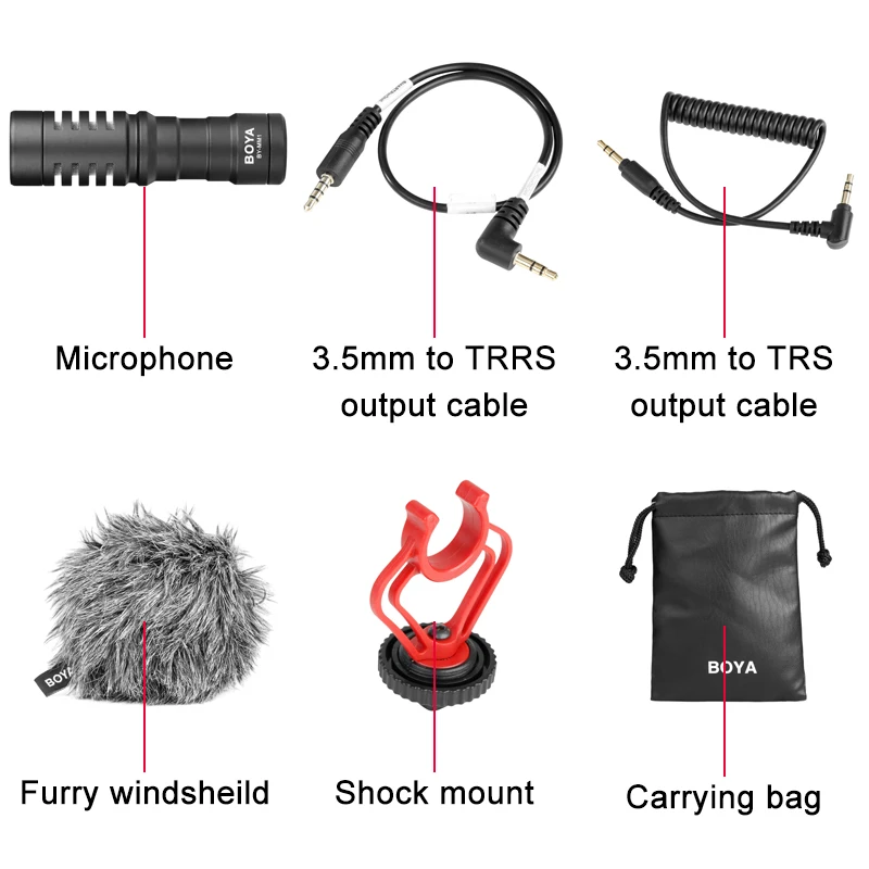 BOYA BY-MM1 Cardioid компактный Универсальный микрофон для смартфона DSLR камера видеокамера аудио рекордер ПК аудио видео запись