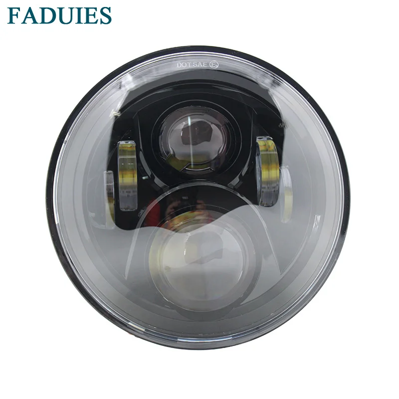 7 LED motorcycle headlight Lamp Fit Details about Cafe Racer Bobber Custom LED Phare Headlight Motos for Honda CB Classic (1)1