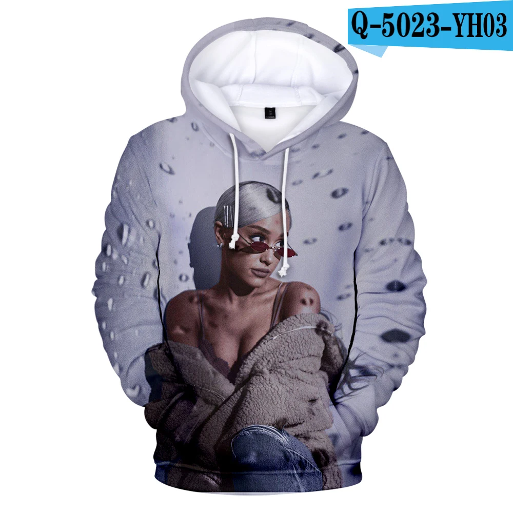 3D Ariana Grande Thank U следующий альбом Highstreet Cool Женская и мужская одежда горячая Распродажа повседневные крутые худи Harajuku толстовки - Цвет: Королевский синий