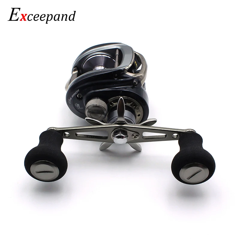 Exceepand 100 ملليمتر الطاقة الصيد بكرة مقبض ل أبو غارسيا دايوا الانظار Baitcasting بكرة عالية الكثافة إيفا القبضات