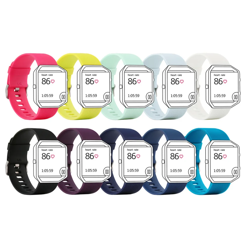 

Classic Rubber Replacement Accessory Band/ Wristband Bracelet Strap with Watchband Buckle for Fitbit Blaze Smart Fitness Watch