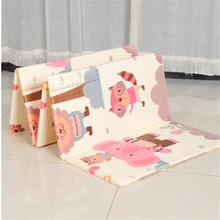Buy XPE Folding Toy Crawling Mat 1.5*2.0M  Foam Two-Sided Pattern Baby Climbing Mat ChildrenThickening Game Pad Living Room Home Mat Free Shipping