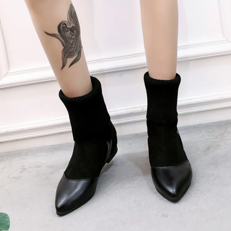 Botas/женские ботильоны; повседневная обувь на плоской подошве; женские кожаные ботинки