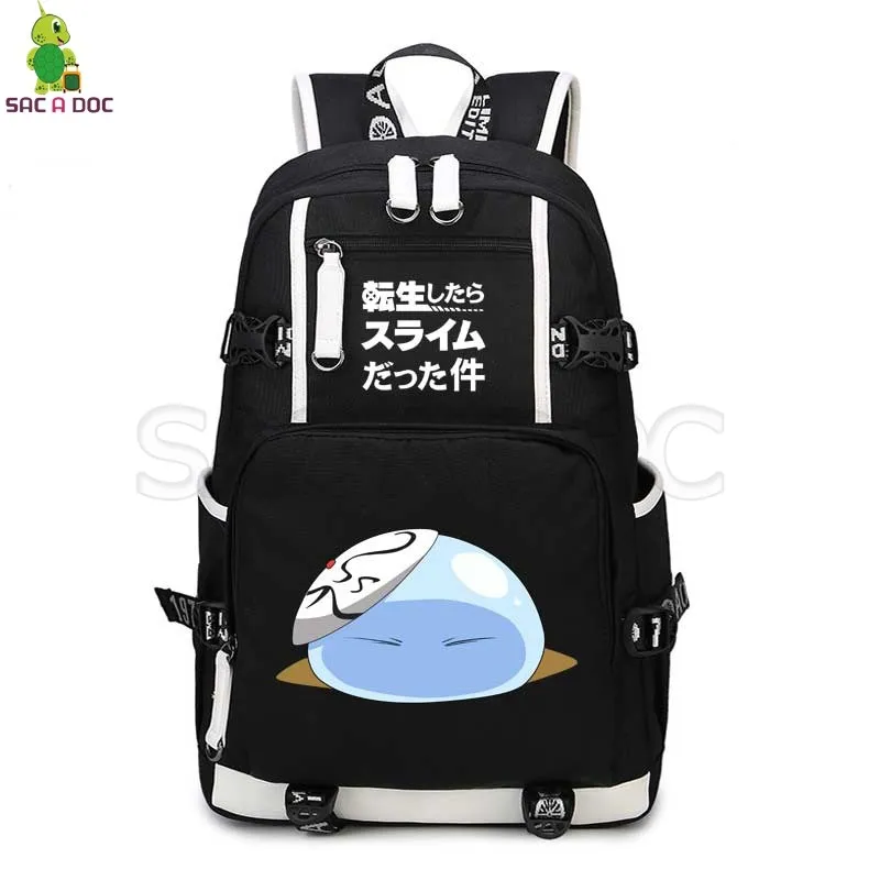 

That Time I Got Reincarnated As A Slime Rimuru Luminous Backpack Unisex Laptop Backpack for Teenagers School Bags Trave Rucksack