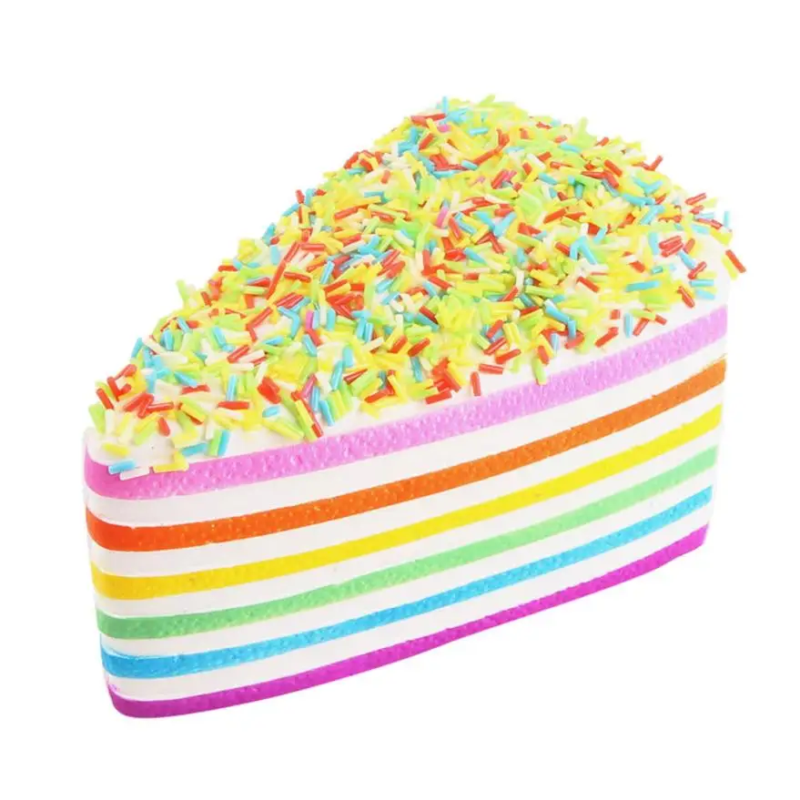 USPS shipping Squishy Rainbow Cake Bread Squishy Toy Slow