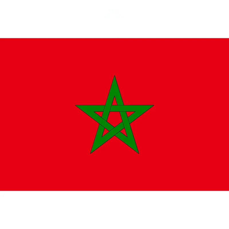 

90*150cm/60*90cm/40*60cm/15*21cm Morocco Polyester Flag 5*3FT For World Cup National Day Olympic Games