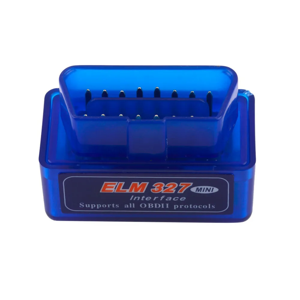 Портативный ELM327 V2.1 OBD2 II Bluetooth диагностический сканер инструмент авто интерфейс сканер Синий Премиум ABS диагностический инструмент