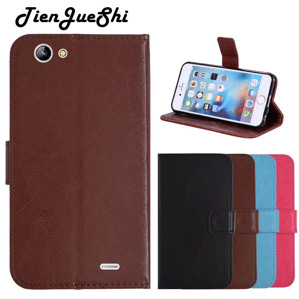 

TienJueShi PU Flip Book-Style Silicone Leather Cover Wallet Etui Skin Protection Case For ZTE Telstra 4GX HD A475 5" New