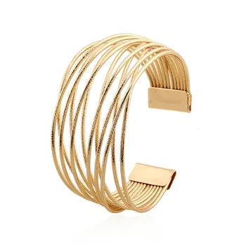 

African New Fashion Creative Design Women's Wedding Party 18k Gold Bracelet Birthday Party Gift Accessories Jewelry