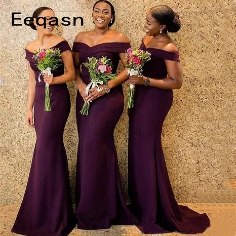 Wholesale Burgundy Mermaid Bridesmaid 