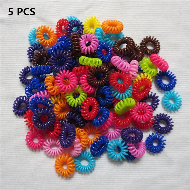 Korean Style Hairwear Candy-Colored Telephone Wire Hair Band Hair Rope Wholesale Hair Accessories For Women Girls hair clips for fine hair Hair Accessories