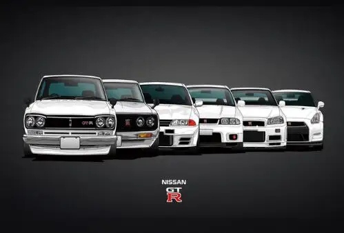 

Nissan GTR Car Models Super Power Car Silk Poster Picture Print Wall Decor 12x18.24x36inch