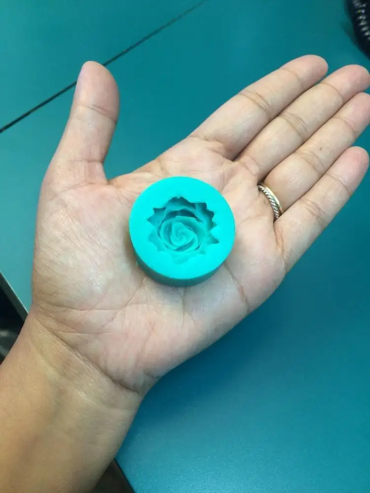 Маленькая силиконовая форма 3D цветок розы Форма Шоколадные Конфеты Смола глина ремесла формы для сахара инструменты для украшения тортов из мастики