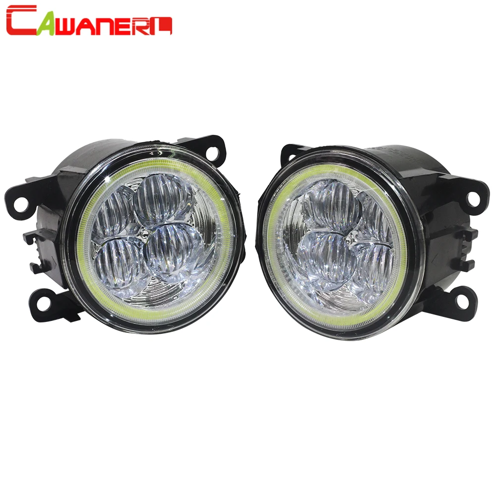 

Cawanerl 2 X Car LED Bulb Front Fog Light Angel Eye Daytime Running Light DRL 12V For 2002-2008 Peugeot 307 Hatchback 3A 3C
