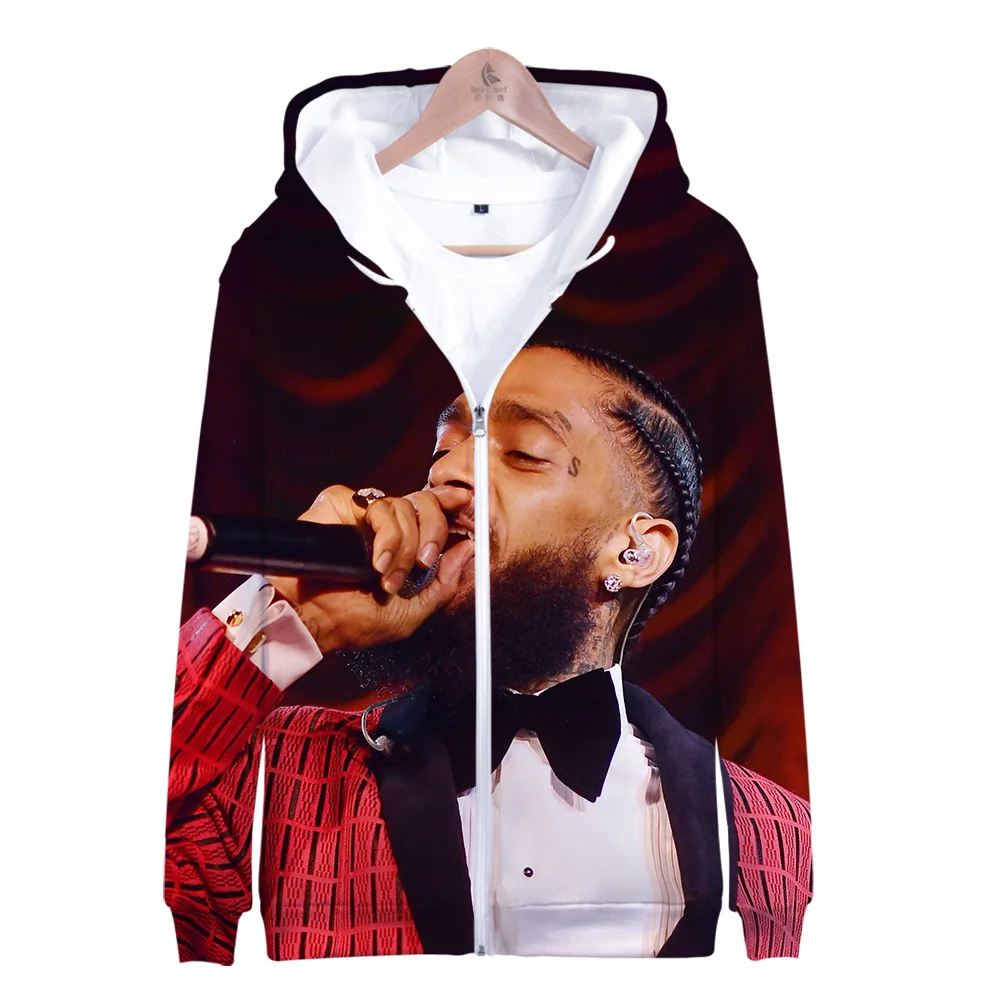 Хип хоп nipsey hussle Косплей толстовки толстовка на молнии повседневные новые модные