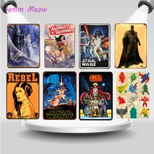 Винтаж супер герой комикс мультфильм металлические жестяные знаки Фильм аниме персонажи настенная живопись тарелки кино фильм плакат домашний декор WY41