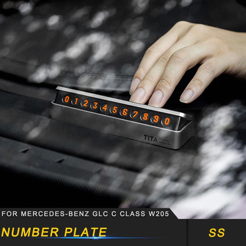

For Mercedes benz A B C E S class GLA CLA G500 GLE GLC ML GLK G number plate accessories auto