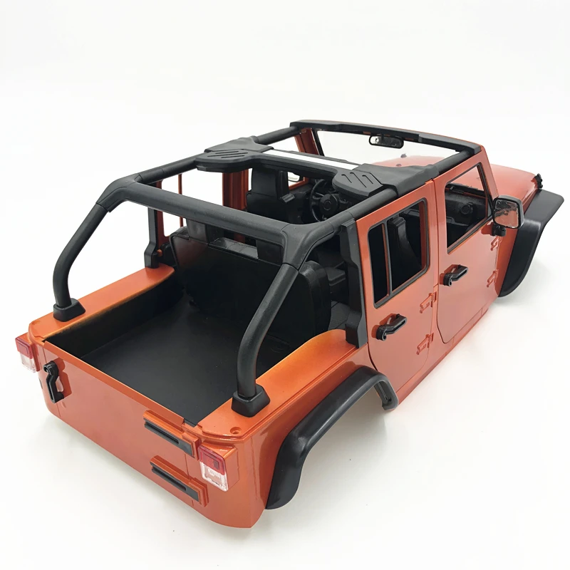 Unassembled 12.3 inch 313 mm Wheelbase Body Car Shell upgrade  convertible for 1/10 RC 5-door Jeep Wrangler Axial  SCX10II 90046